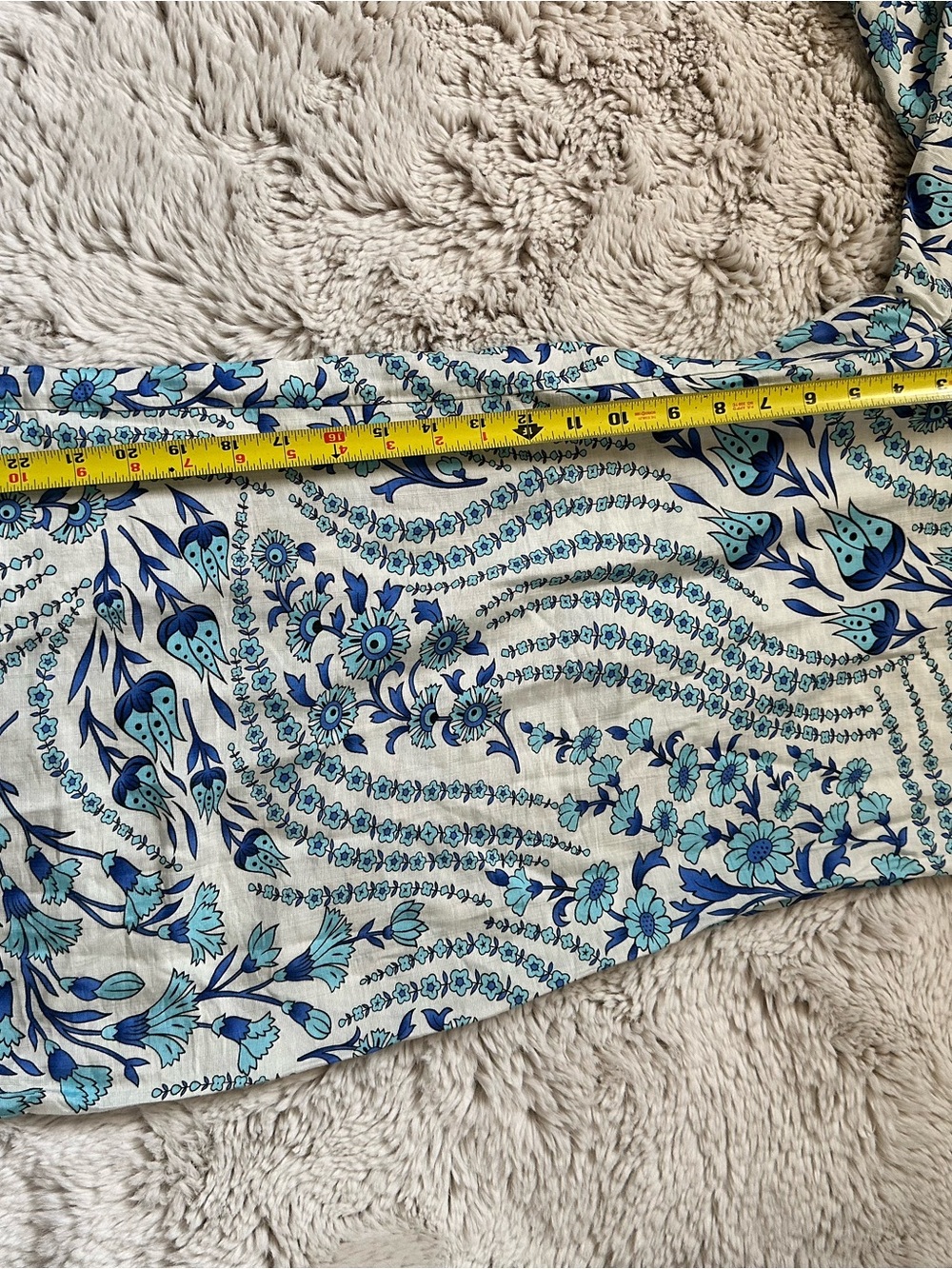 Cupshe White and Blue Floral Strapless Jumpsuit - Picture 8 of 12